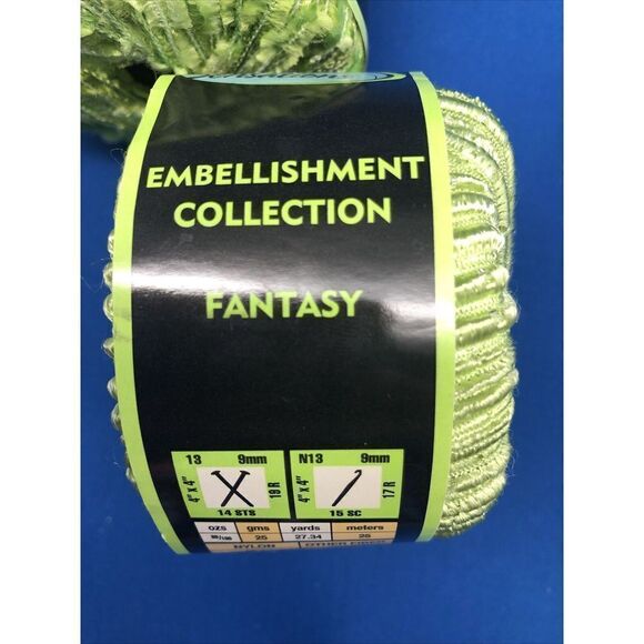 Sensations Embellishments Collection Fantasy green #9 And Flutterby green #15 2o - Picture 7 of 8